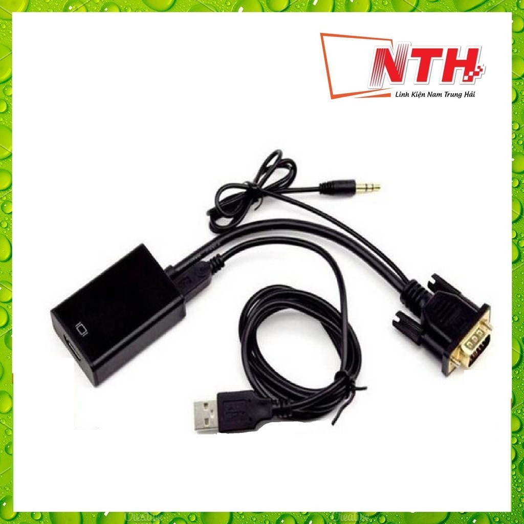Cáp Chuyển VGA RA HDMI có audio