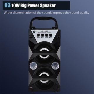 Loa gỗ Bluetooth xách tay MS-208BT
