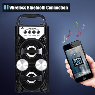 Loa gỗ Bluetooth xách tay MS-209BT