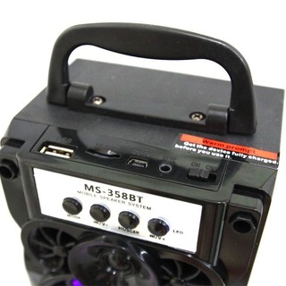 Loa gỗ Bluetooth xách tay MS-358BT