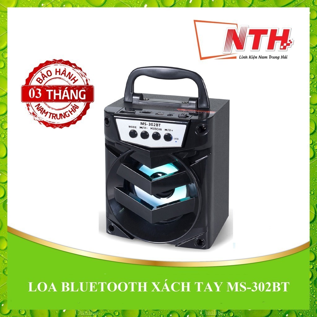 Loa gỗ Bluetooth xách tay MS-302BT