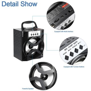 Loa gỗ Bluetooth xách tay MS-134BT