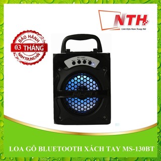 Loa gỗ bluetooth xách tay ms-130bt