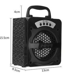 [NTH] LOA GỖ BLUETOOTH XÁCH TAY MS-130BT
