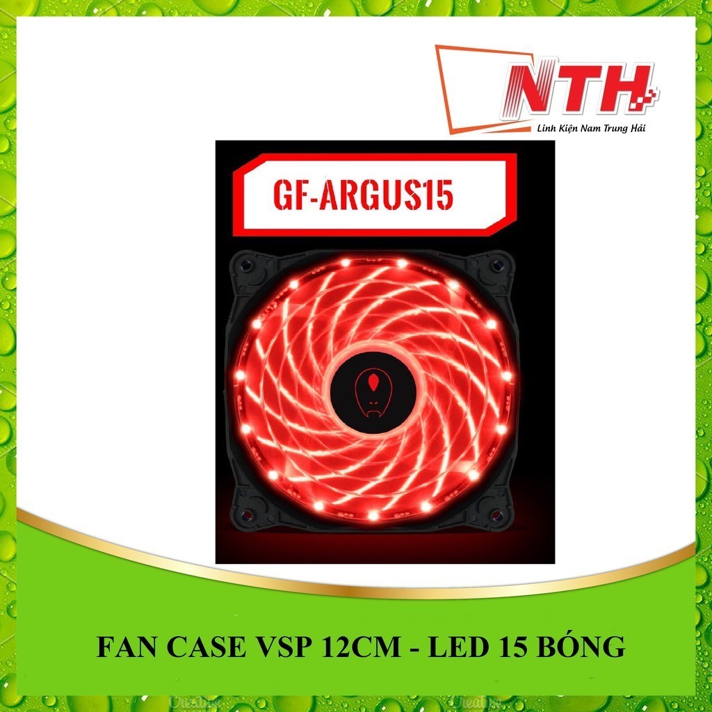FAN CASE VSP 12CM - LED 15 BÓNG - MÀU NGẪU NHIÊN