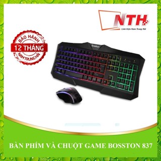 BÀN PHÍM VÀ CHUỘT GAME BOSSTON 837 USB CÓ DÂY