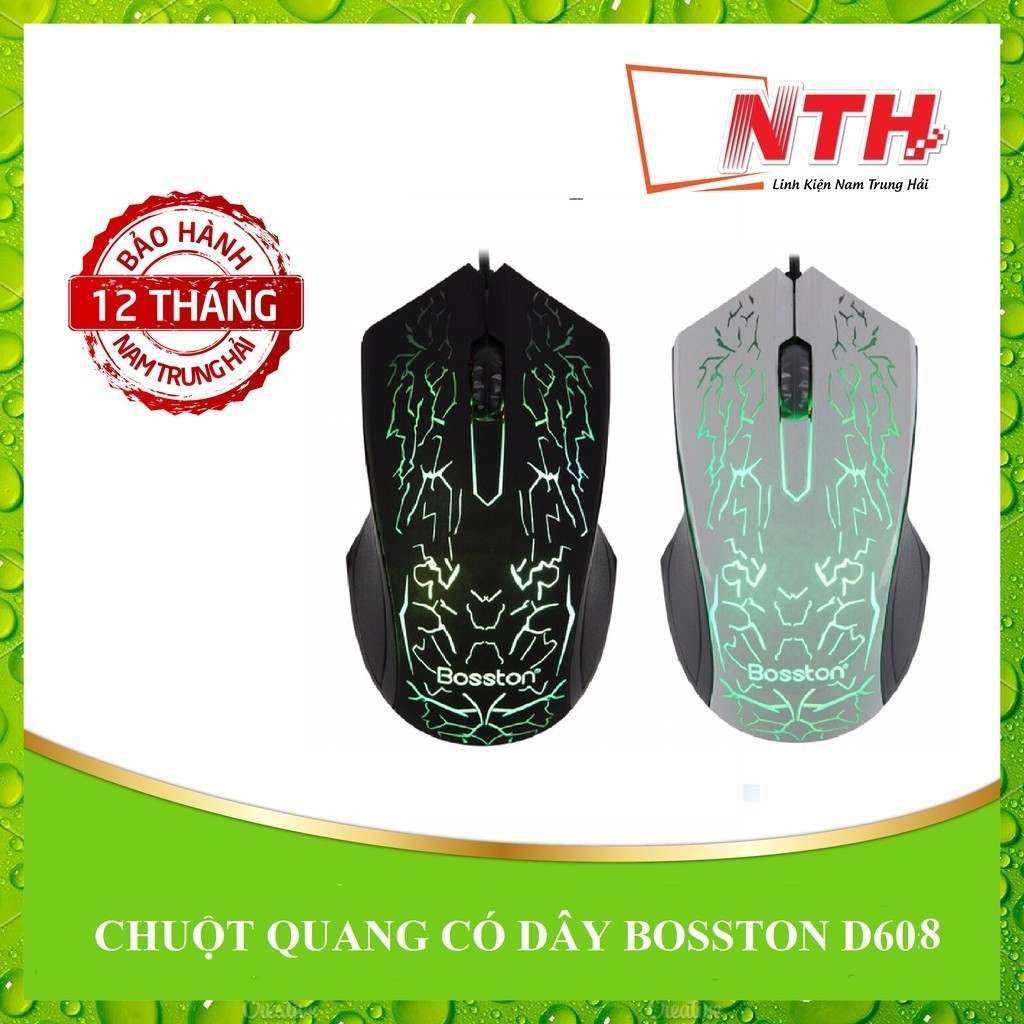 CHUỘT QUANG CÓ DÂY BOSSTON D608