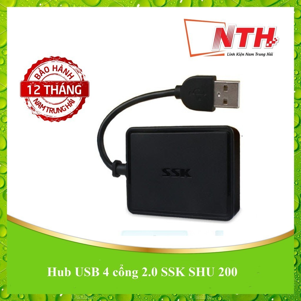 Hub USB 4 cổng 2.0 SSK SHU 200