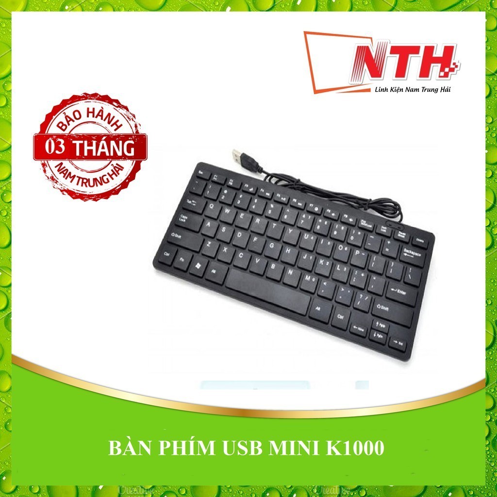 BÀN PHÍM USB MINI K1000 HÀNG NHẬP KHẨU