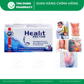 Viên đặt trĩ, nứt kẽ hậu môn Healit Rectan - giảm đau, ngứa, rát, cầm máu sau 24h - Nhà thuốc Thu Dung