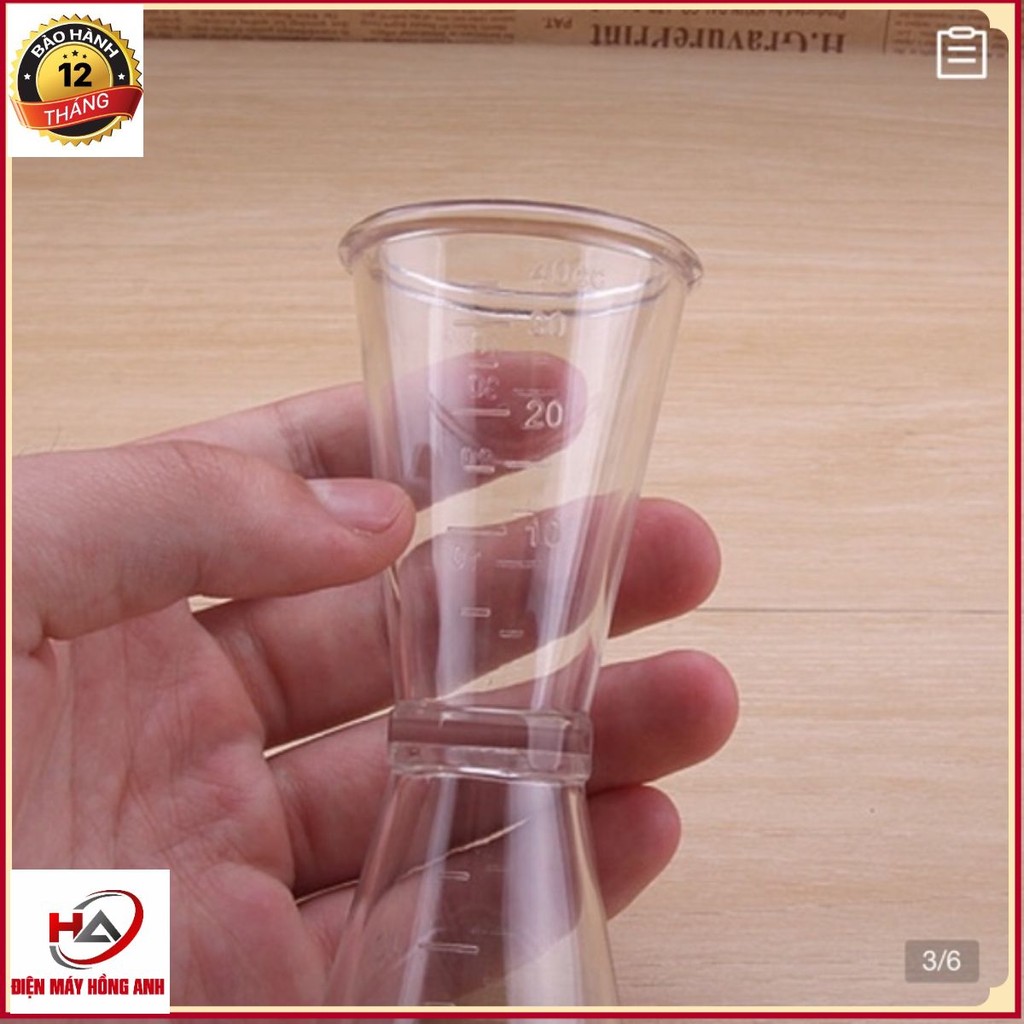Cốc đong nhựa jigger 2 đầu định lượng pha chế
