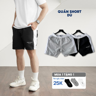Quần đùi nam trên gối BAMIHOME quần short dù cao cấp thoải mái và nhanh khô QB05