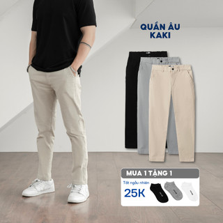 Quần dài nam BAMI HOME vải kaki Form quần tây ống suông QK10