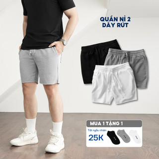 Quần short 2 dây rút nam BAMI HOME Quần short nỉ trên gối phong cách hàn quốc thoáng mát QN23
