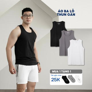Áo ba lỗ nam vải thun gân co giãn BAMIHOME áo tanktop nam tập gym thoáng mát sát nách ATT05