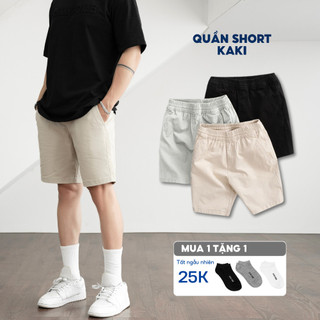 Quần short kaki nam cao cấp BAMI HOME basic form regular, màu sắc đơn giản dễ phối đồ QK07