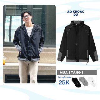 Áo khoác gió nam BAMIHOME Áo chống nắng chất liệu dù cao cấp 2 lớp AKD03