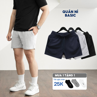 Quần short thể thao nam basic BAMIHOME chất vải nỉ da cá khô thoáng, thoải mái QN08