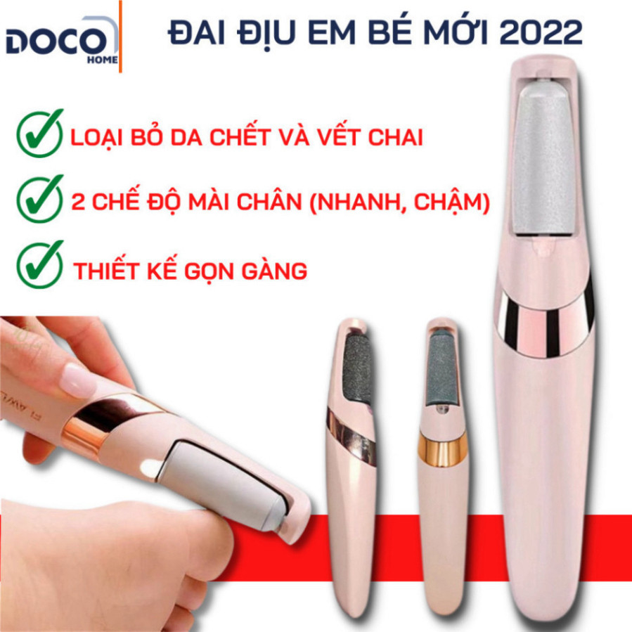 Máy Chà Gót Chân Loại Bỏ Da Chết Và Vết Chai - Dụng Cụ Mài Gót Chân Tại Nhà 2 Đầu Mài ( LOẠI DÀI)