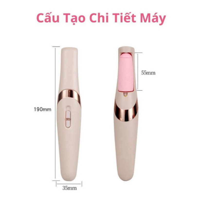 Máy Chà Gót Chân Loại Bỏ Da Chết Và Vết Chai - Dụng Cụ Mài Gót Chân Tại Nhà 2 Đầu Mài ( LOẠI DÀI)