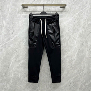  Quần Jogger Dài Nam Obsess Amiri Nỉ Chân Cua Thêu Túi Da Nhiều Ngăn Hai Bên Đùi Ống Bo Dày Dặn Dành Cho Anh Em Boy Phố 