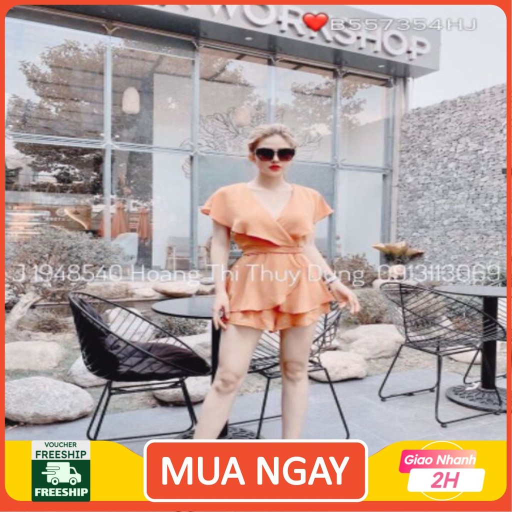[ FREESHIP] [ VIDEO THẬT ] JUM SHORT VOAN CỘT EO [ HÀNG SẴN] JS0411