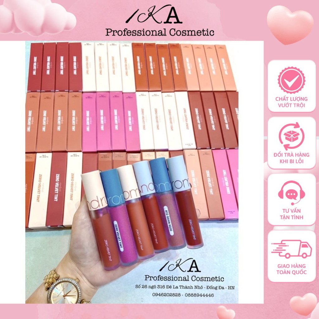 Son kem Romand Zero Velvet Tint