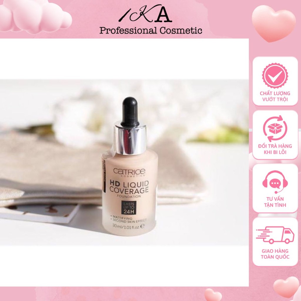 Kem Nền HD Catrice Liquid Coverage Foundation