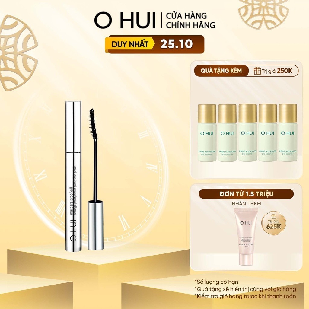 [HB Gift] Chuốt Mi OHUI Mascara Proof-All 8ml Gimmick