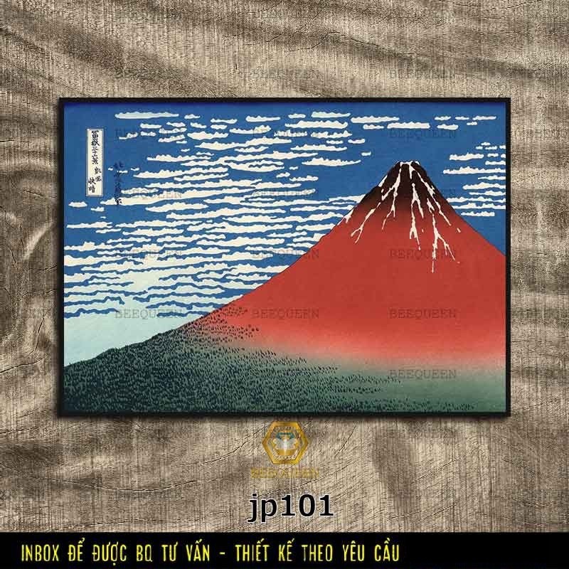 Tranh Nhật Cổ Núi Phú Sĩ | JP101