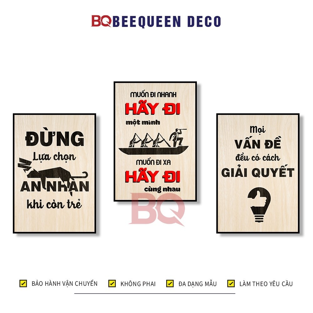 Tranh Động Lực - Tranh Slogan Tạo Động Lực Treo Tường Trang Trí Văn Phòng