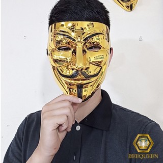 Mặt Nạ Hacker Vàng-Trắng-Đen Tùy Chọn