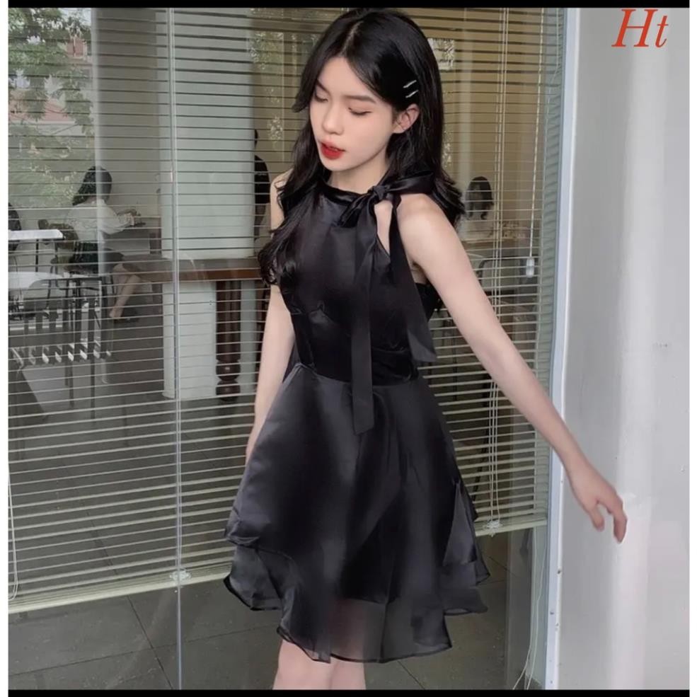 Váy cổ yếm tay phồng trễ vai, váy trễ vai tay áo rời phong cách tiểu thư sang chảnh HV42 HMStyle Hiinea_store | BigBuy360 - bigbuy360.vn