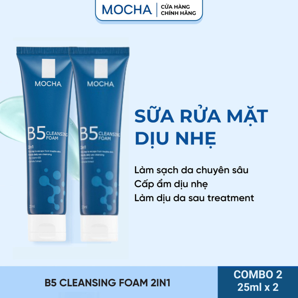 Sữa Rửa Mặt B5 MOCHA 25ML - Làm Sạch, Dưỡng Ẩm Cho Da