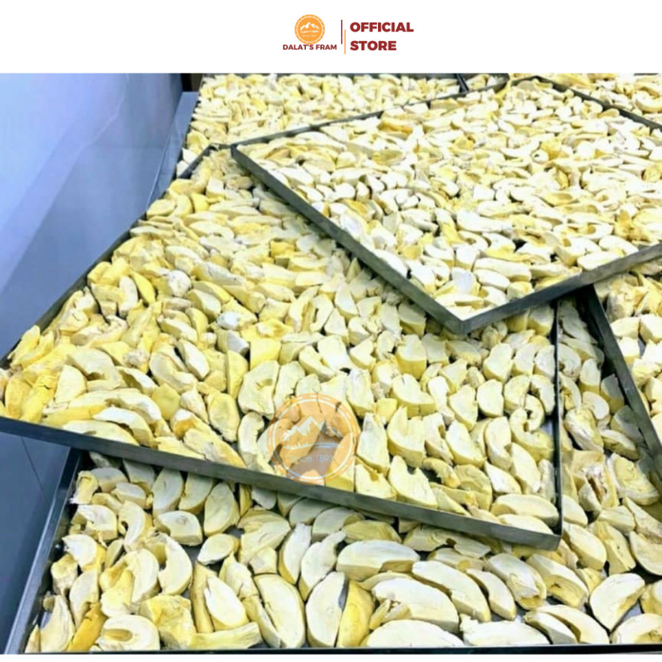 Đặc Sản Đà Lạt Sầu riêng sấy hưng phấn thơm, bùi béo 100g DALAT’S FARM Bách Hóa Online