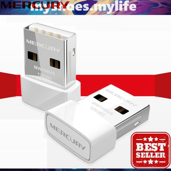 𝗠𝗬 𝗦𝗛𝗢𝗘𝗦 𝗠𝗬 𝗟𝗜𝗙𝗘 .̷ ̷  USB Mini MERCURY thu sóng WIFI dành cho máy tính để bàn PC - MW150US tốc độ 1