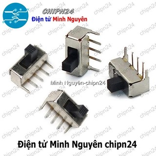 [4 cái] (K90) Công tắc gạt SS12F23 VG4 Cong (3 chân 2 vị trí)