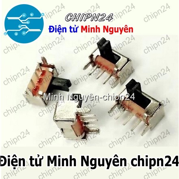 [5 cái] (K85) Công Tắc Gạt 2mm SK12D07 VG4 Cong (3 chân 2 vị trí)