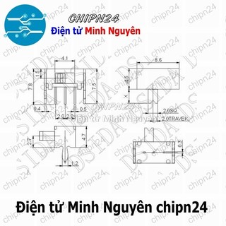 [5 cái] (K85) Công Tắc Gạt 2mm SK12D07 VG4 Cong (3 chân 2 vị trí)