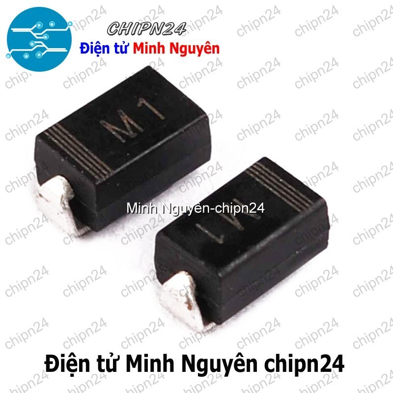 [10 con] (G1) Diode Dán 1N4001 M1 SMA 1A 50V (SMD) (4007)