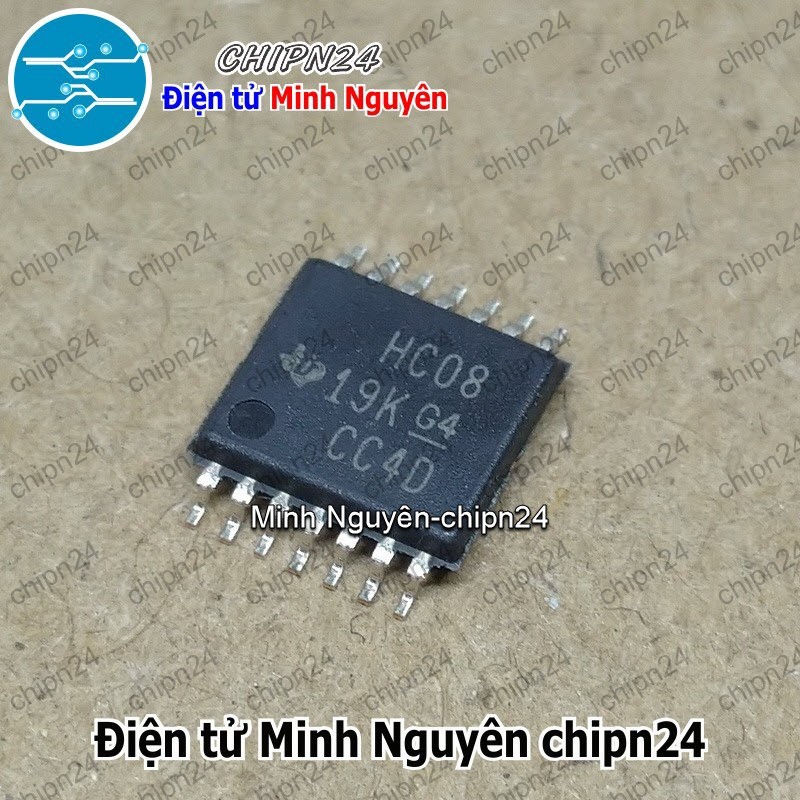 [2 con] (SOP) IC Dán HC08 TSSOP-14 Hàng Tốt (SMD) (SN74HC08PWR 74HC08)