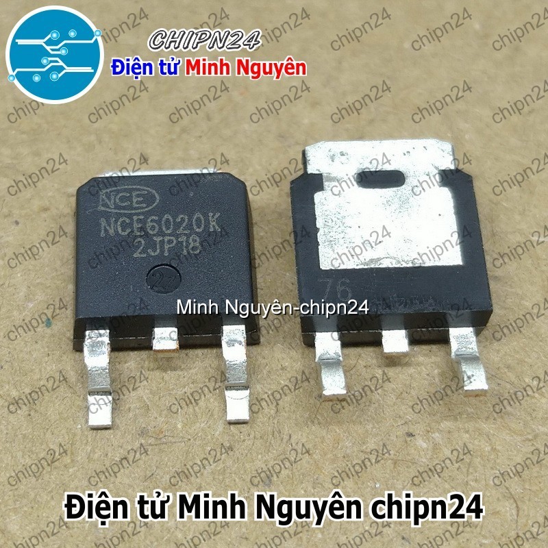 [2 con] (SOP) Mosfet Dán NCE6020K TO-252 Hàng Tốt 20A 60V Kênh N (NCE6020AK)