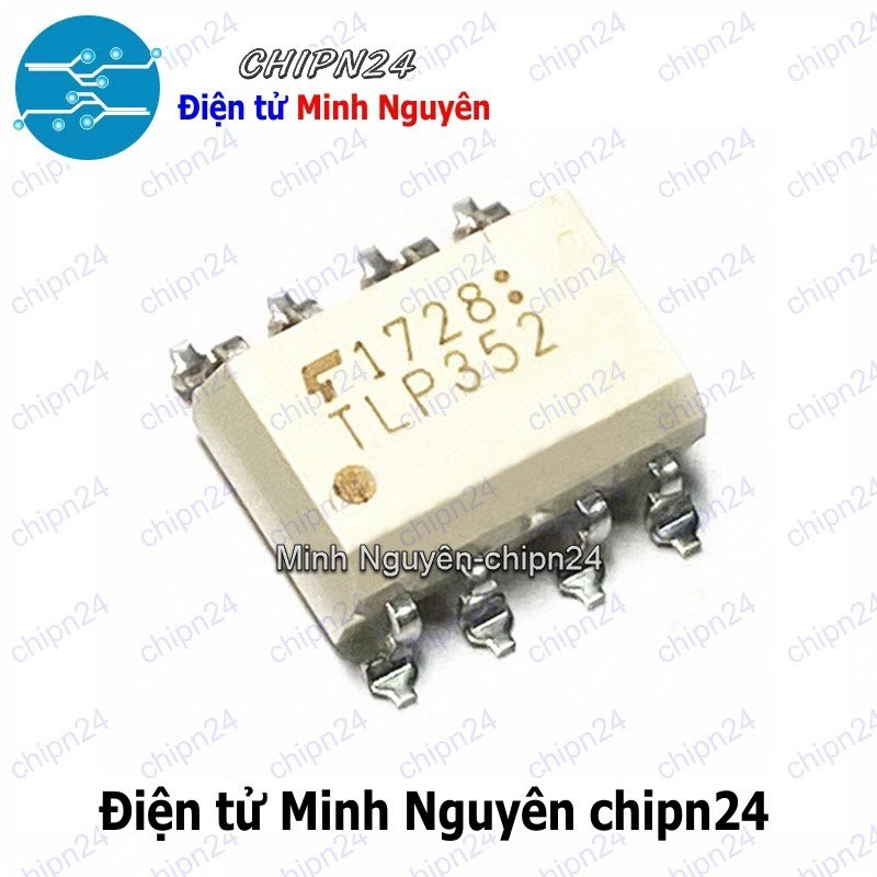 [1 con] (SOP) Opto Dán TLP352 SOP-8 Trắng (SMD) (P352 352) (IC cách ly quang Opto)
