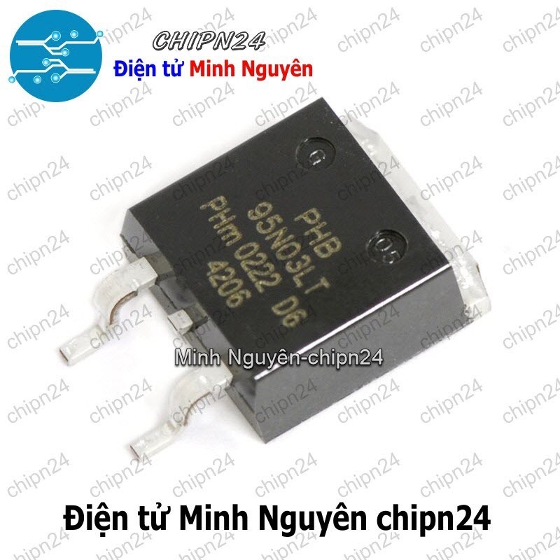 [2 con] (SOP) Mosfet Dán 95N03 TO-263 90A 30V Kênh N (PHB95N03LT) (chống ngược cực)
