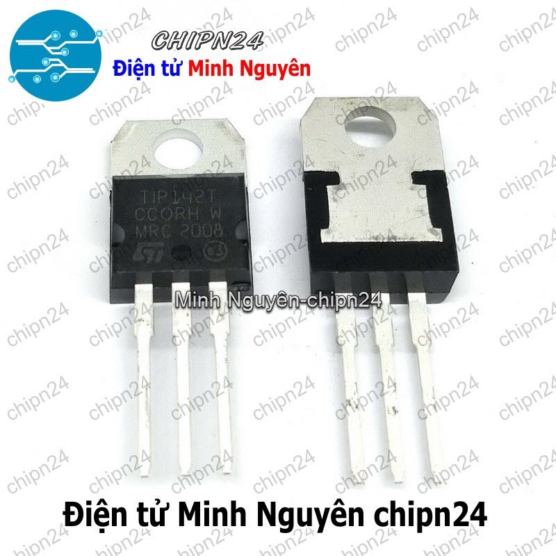 [3 con] (KT1) Transistor TIP142 TO-220 NPN 10A 100V (TIP142T TIP 142)