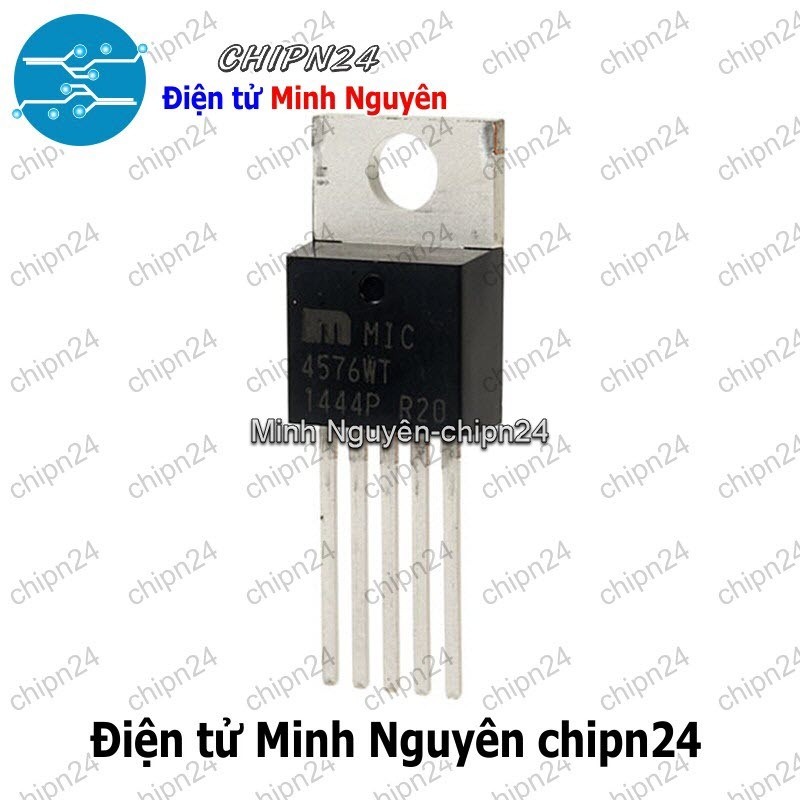 [1 con] (DT) IC MIC4576 TO-220-5 Hàng Tốt (MIC4576WT) (IC nguồn giảm áp)