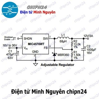 [1 con] (DT) IC MIC4576 TO-220-5 Hàng Tốt (MIC4576WT) (IC nguồn giảm áp)