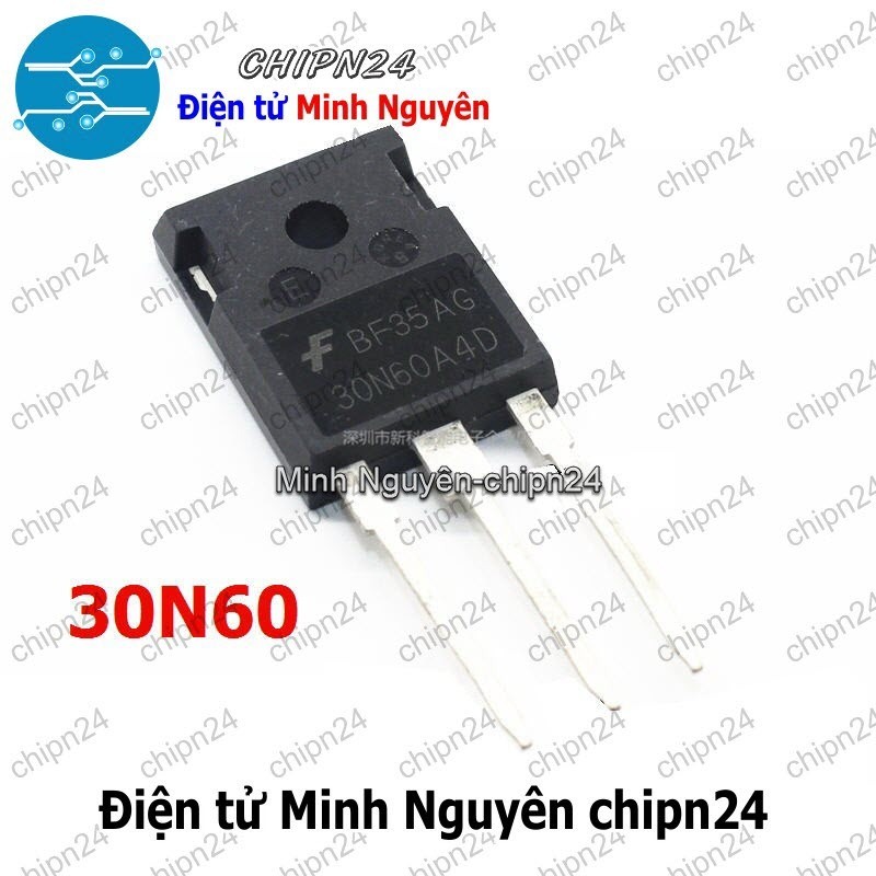 [1 con] (KT2) IGBT 30N60 TO-247 30A 600V Kênh N (HGTG30N60A4D G30N60A4D)