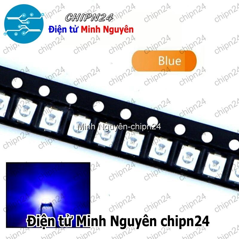 [25 con] (G5) Led Dán SMD 3528 Xanh Dương (3.5x2.8mm)
