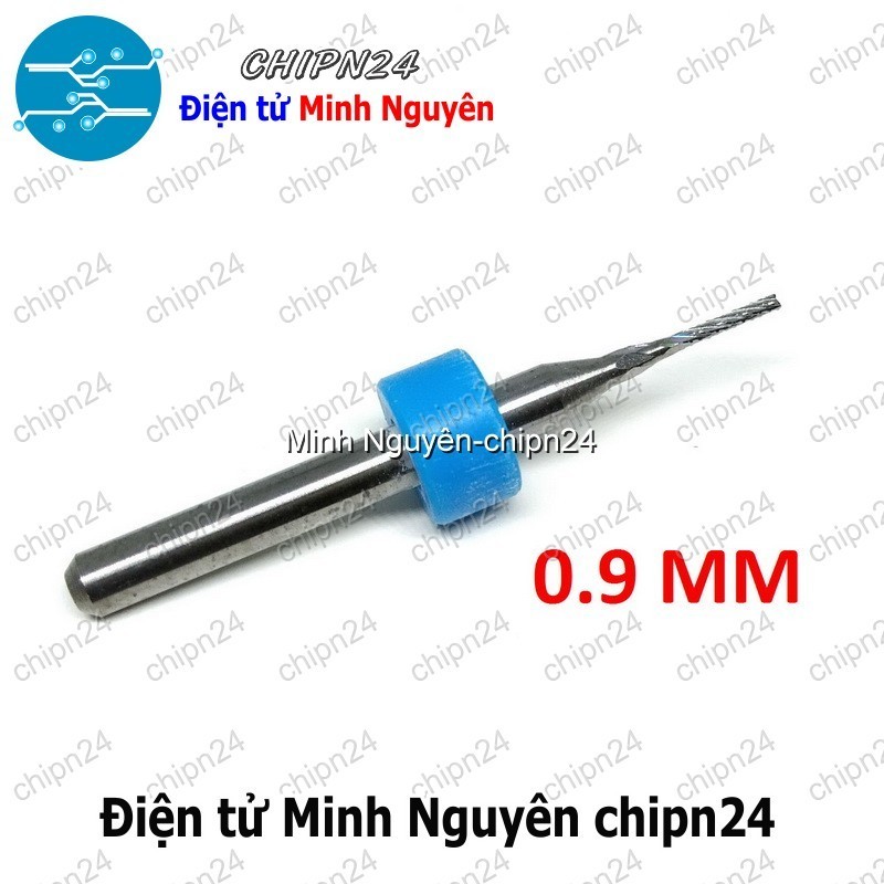 [1 CÂY] Mũi phay mạch in CNC 0.9mm (Mạch điện tử, PCB)